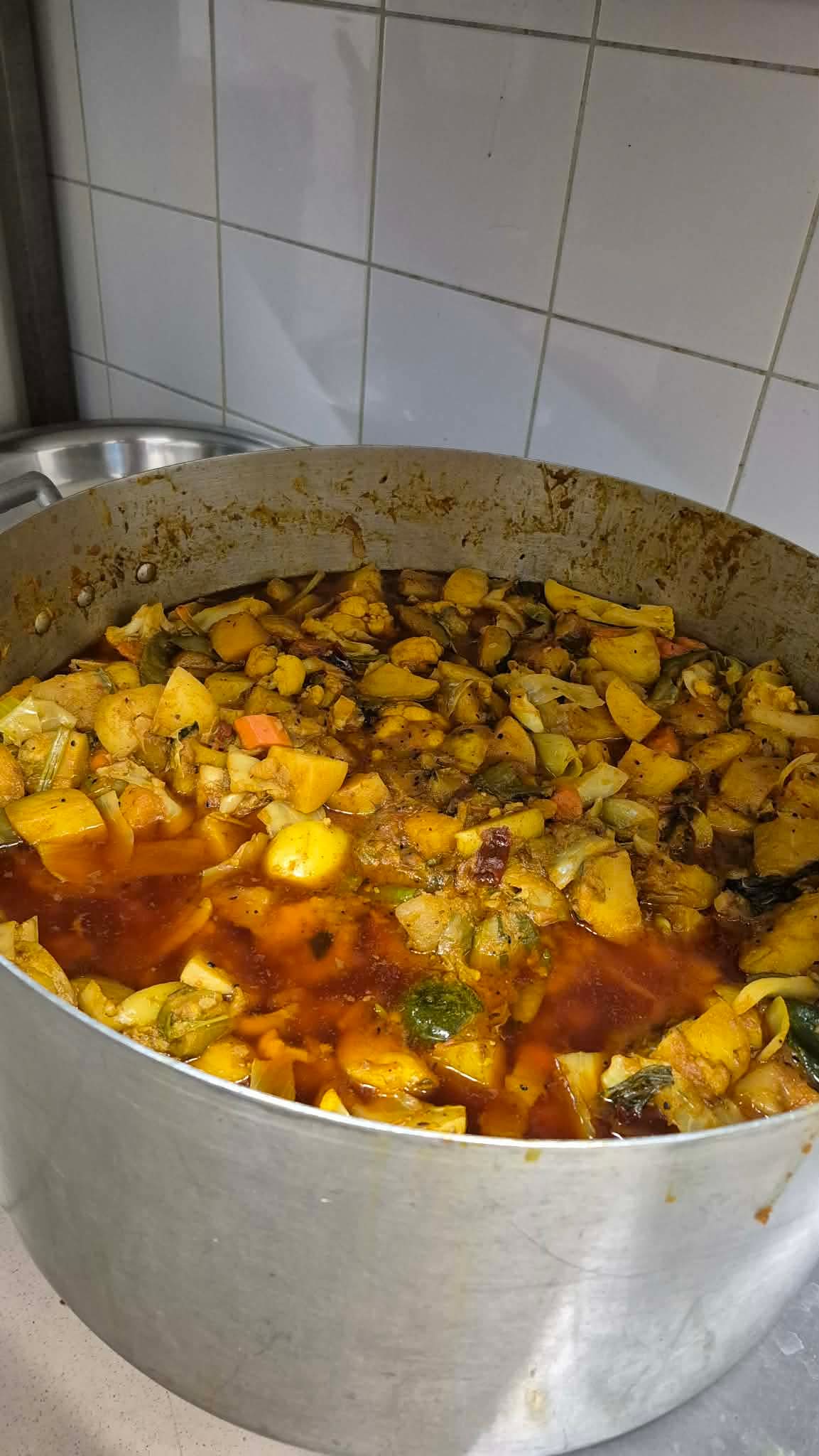 Bhog being served