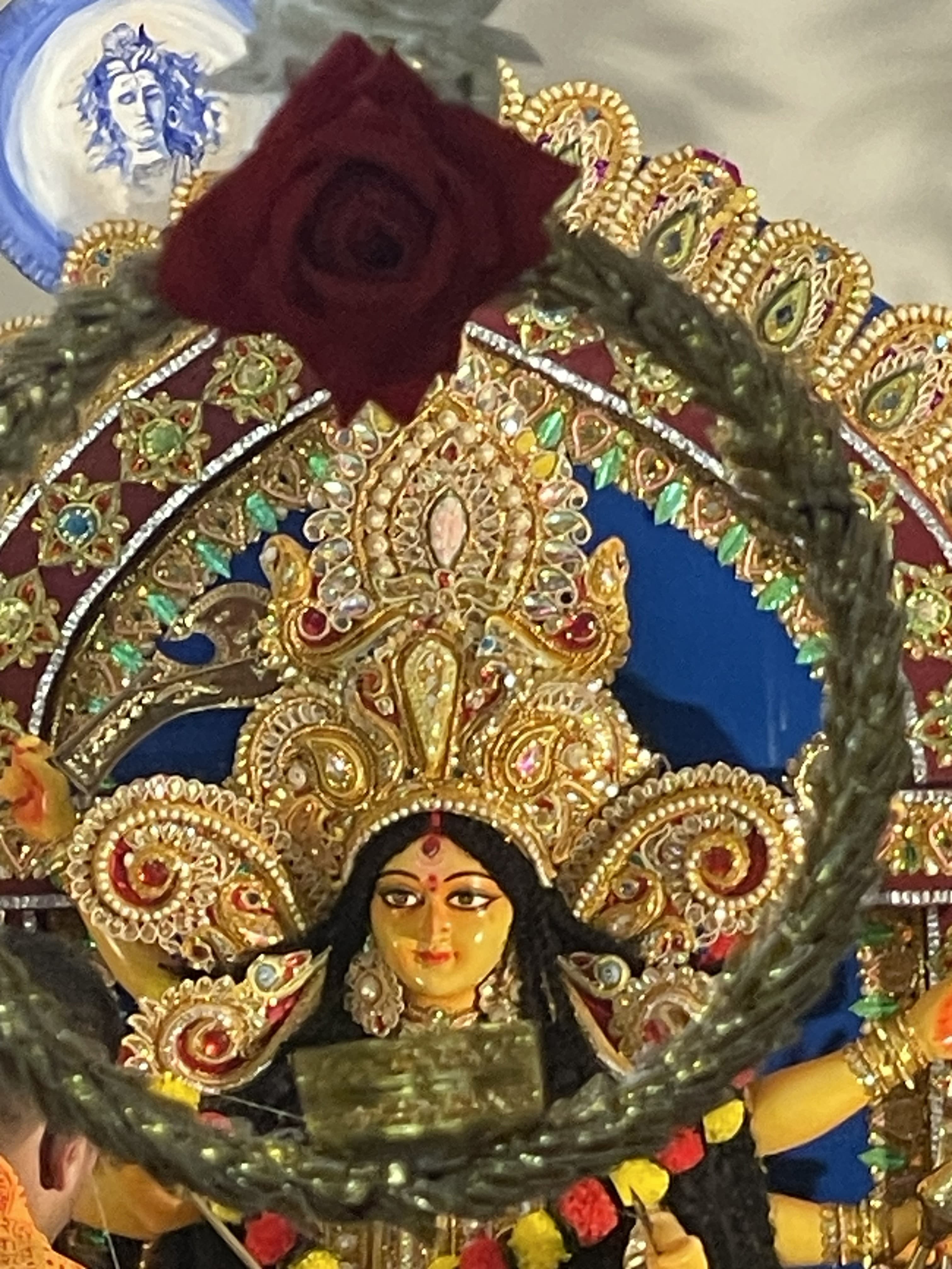 Maa Durga on the dais, 2025